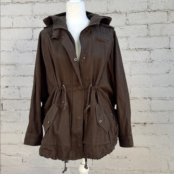 Free People Jackets & Blazers - Free People Utility Jacket Faded Olive Brown Size S